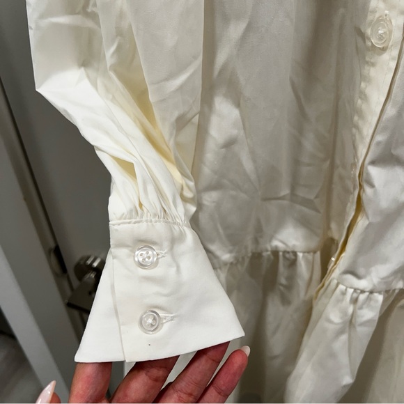 SNIDEL Puff Sleeve Button Down Shirt Dress - Picture 4 of 5